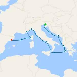 Mediterranean & Adriatic from Trieste