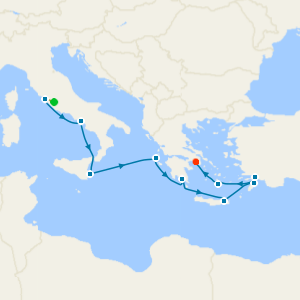 Italy & Greece from Rome with Stay