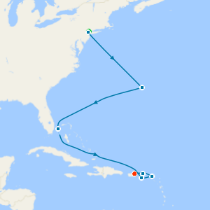 Bermuda & Caribbean: NYC to San Juan with Stays