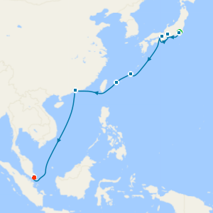 Tokyo, Osaka, Ishigaki & Hong Kong to Singapore with Stays