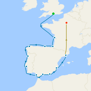 No Fly Western European Vintages from Southampton with Barcelona and Paris Stays