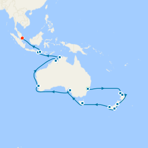 New Zealand, Australia & Bali fr. Sydney to Singapore with Stays