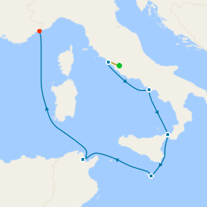 Gems of Mediterranean from Rome with Stay