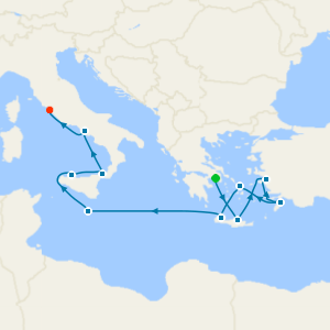 Mediterranean with Greek Isles & Italy from Athens