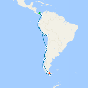 Ultimate Ancient Treasures, Fjords & Wonders of South America from Panama City