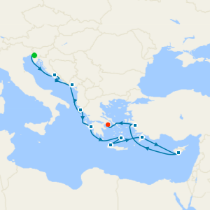 Mediterranean with Greek Isles & Adriatic from Trieste