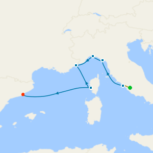 Italy & France from Civitavecchia with Rome Stay