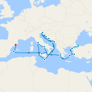 Mediterranean, Adriatic & Greece from Istanbul with Stay