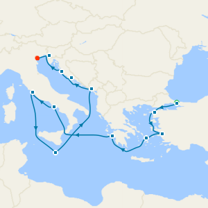 Mediterranean, Adriatic & Greece with Istanbul and Venice Island Stays