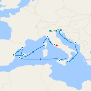 Lake Garda, Venice & Rome Stays withMediterranean & Croatia from Trieste