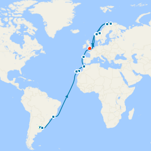 Northern Lights Grand Adventure from Buenos Aires to Southampton with Stay