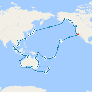 World Cruise from Los Angeles with Stay