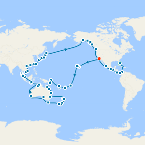 World Cruise from Ft. Lauderdale with Stay