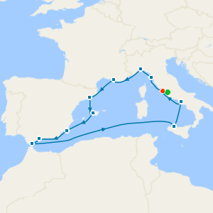 Mediterranean with Total Solar Eclipse from Rome with Stay