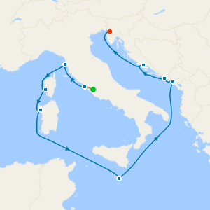 Mediterranean with Italy & Croatia from Rome with Stay