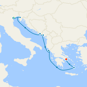A Journey of Balkan Beauty & Greek Grandeur from Fusina (Venice) With Stays
