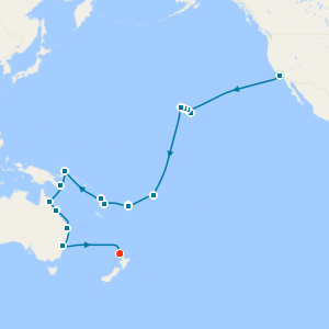 Fiji, Vanuatu & Australia with Los Angeles and Auckland Stays