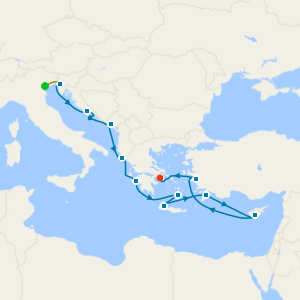 Mediterranean with Greek Isles & Adriatic from Trieste with Venice Stay