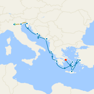 Lake Garda & Venice Stays with Mediterranean, Greek Isles and Adriatic