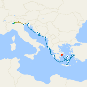 Lake Como & Venice Stays with Mediterranean, Greek Isles and Adriatic