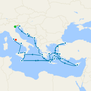 The Best of the Mediterranean with Venice and Rome Stays