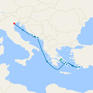 A Journey through Golden Shorelines & Enchanting Scenery from Athens to Venice with Luxury Stays