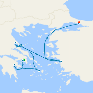 A Journey Through Mythical Isles & Captivating Shores from Athens to Istanbul with Luxury Stays
