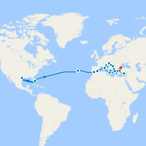 Mediterranean & Greek Isles Grand Adventure with Miami Beach and Istanbul Stays