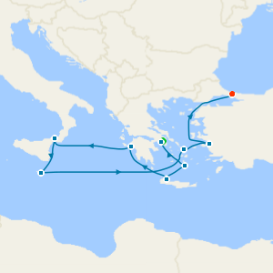 Mediterranean with Greek Isles & Turkey with Athens and Istanbul Stays
