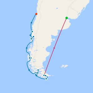 Chilean Fjords & The Glaciers of The Beagle Channel from Ushuaia