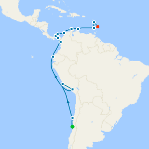 Ultimate South America to the Caribbean through the Panama Canal from Valparaiso
