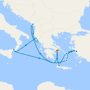 Mediterranean with Greek Isles & Turkey from Athens with Stay