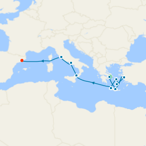 Mediterranean with Greek Isles & Italy from Athens with Stay