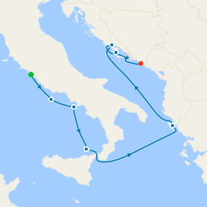 The Islands of Italy, Greece and Croatia from Rome