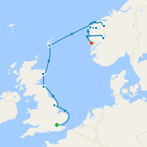 A Journey Through the Norwegian Fjords from London to Bergen