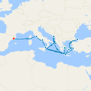 The Best of the Mediterranean with Athens and Barcelona Stays