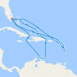 Eastern & Southern Caribbean with Miami Beach Stay