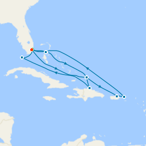 Tropical & Eastern Caribbean with Miami Beach Stay