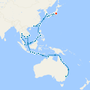Grand Oceania & Asian Empires from Sydney to Tokyo with Stays
