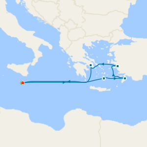Greek Isles & Turkey from Malta with Stay
