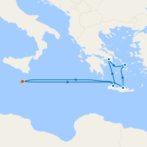 Greek Isles from Malta with Stay