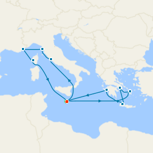 Mediterranean Adventurer from Malta with 7nt Stay