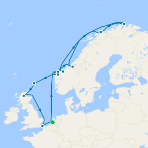 Arctic Circle crossing with History Channel cruise from Rotterdam