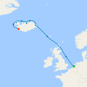 Icelandic Fjords & Orkney Islands from Rotterdam