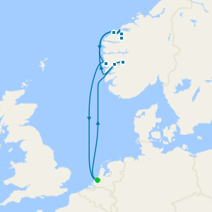 Norwegian Fjords and Nordfjord with History Channel cruise from Rotterdam