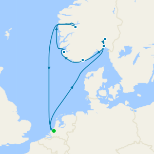 Norwegian Fjords and Sognefjord with History Channel cruise from Rotterdam