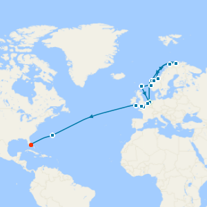 Northern Lights Crossing with History Channel from Rotterdam