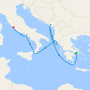 Mediterranean Splendor: Naples with History Channel cruise from Piraeus (Athens) to Civitavecchia (Rome)