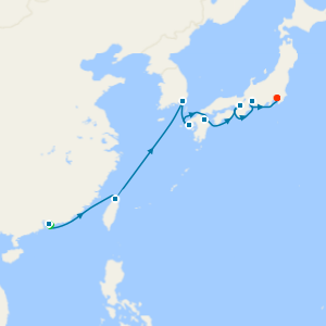 Whispers of the Orient fr. Hong Kong to Tokyo with 1 Nt Stay