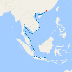 Emerald Shores fr. Bali to Hong Kong with 1 Nt Stay